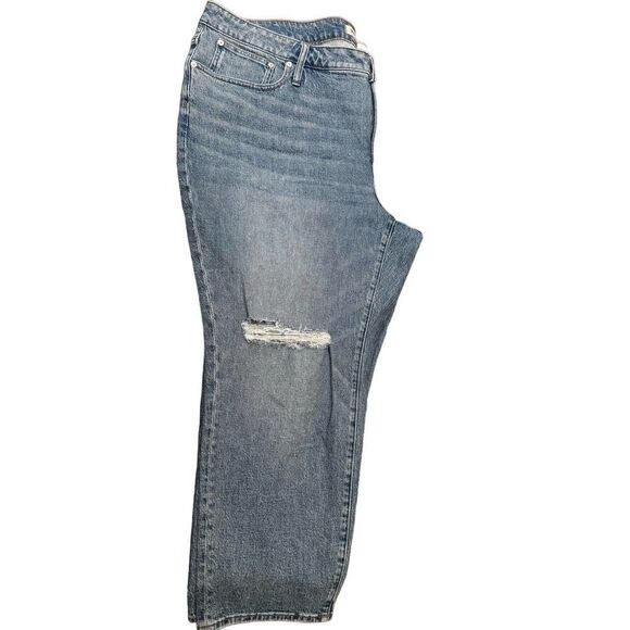 NWT Madewell Mid-Rise Perfect Vintage Jean Ainsdale Knee-Rip Size 24W - Picture 12 of 16